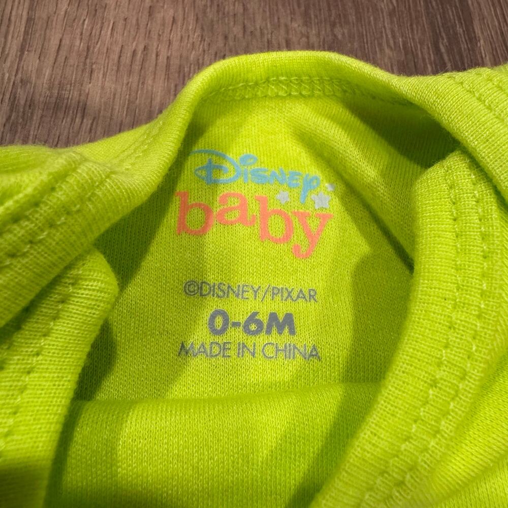 Disney Baby Monsters Inc Mike Wazowski Sleep Gown Hat Cap Size 0-6M Months Green - Picture 8 of 10